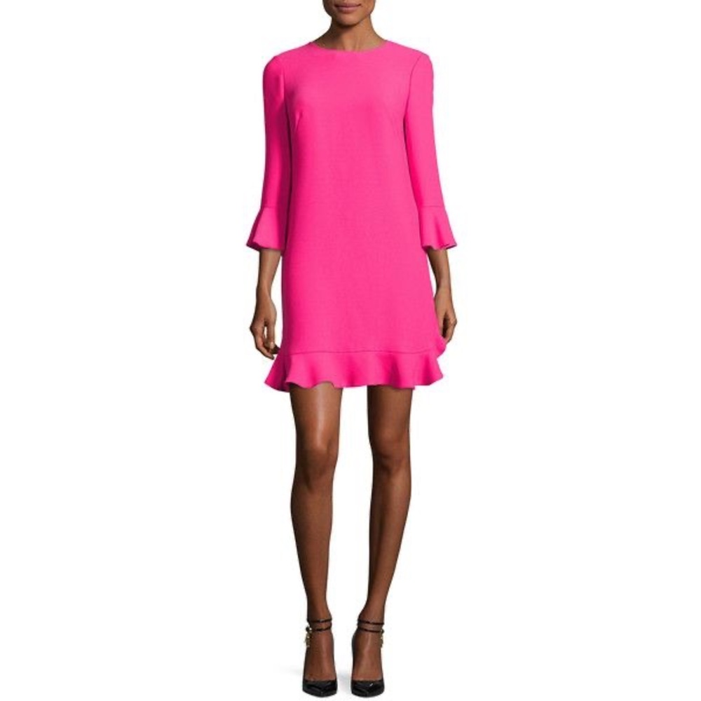 Kate Spade New York 3/4-sleeve crepe flounce dress ($348)